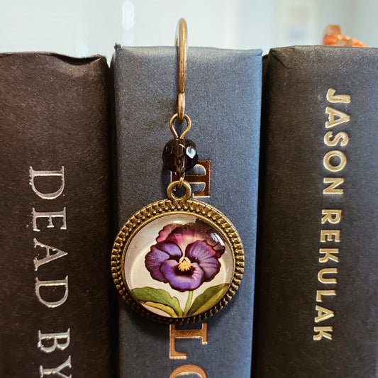 Book Hook - PURPLE FLOWER