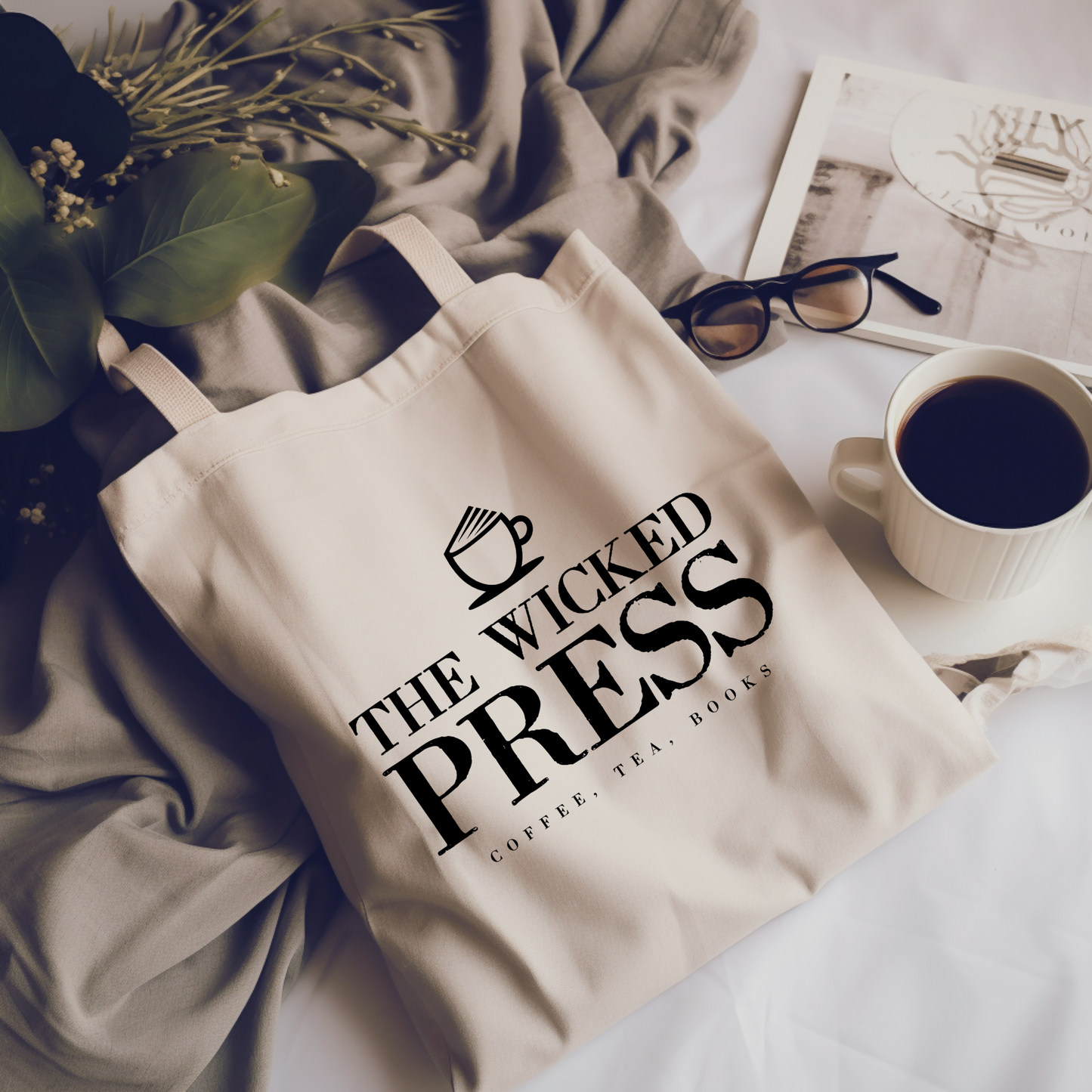 Tote Bag - THE WICKED PRESS (Natural)